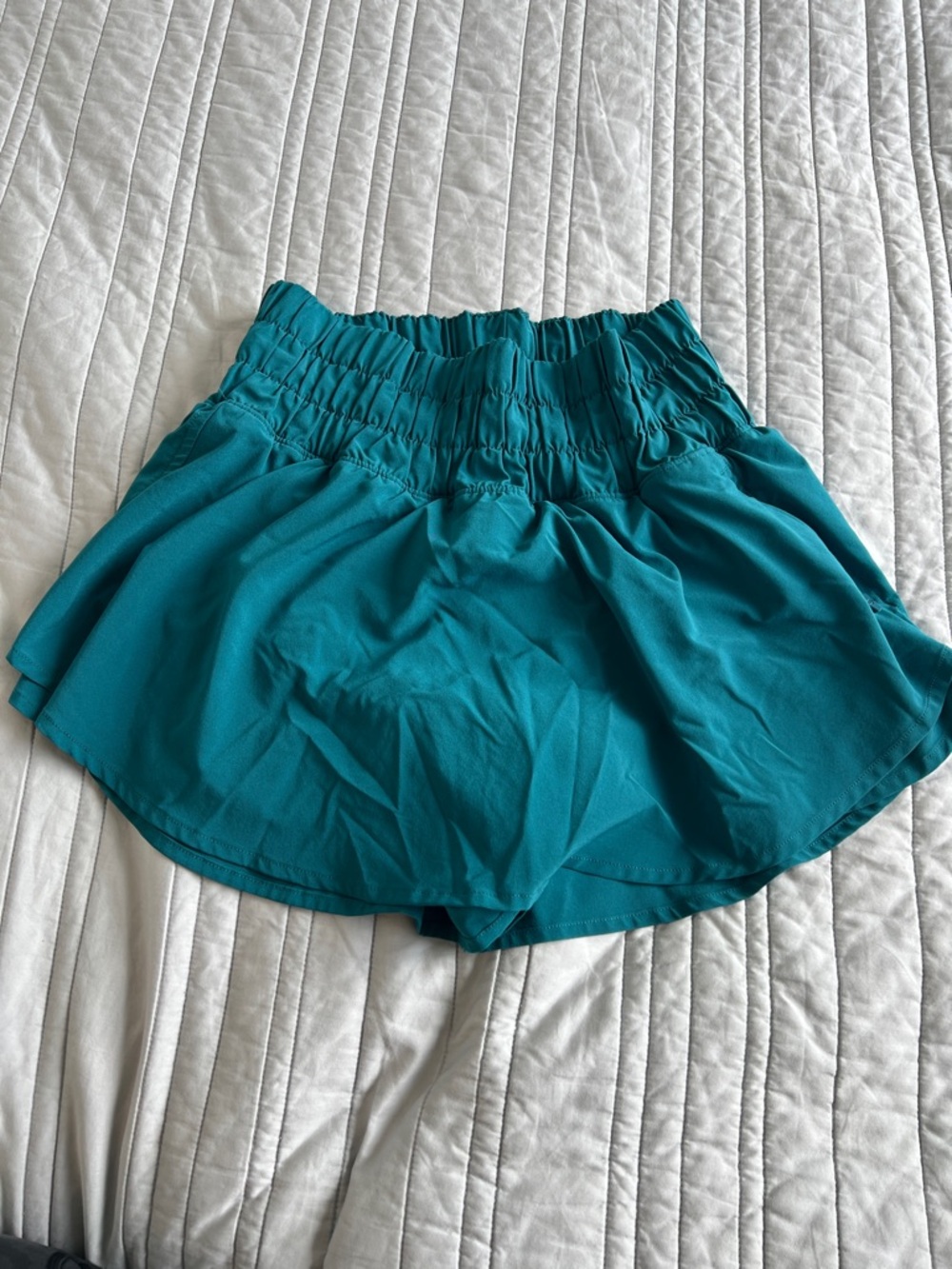 CRZ Yoga Teal Athletic Skort with Elastic Waist